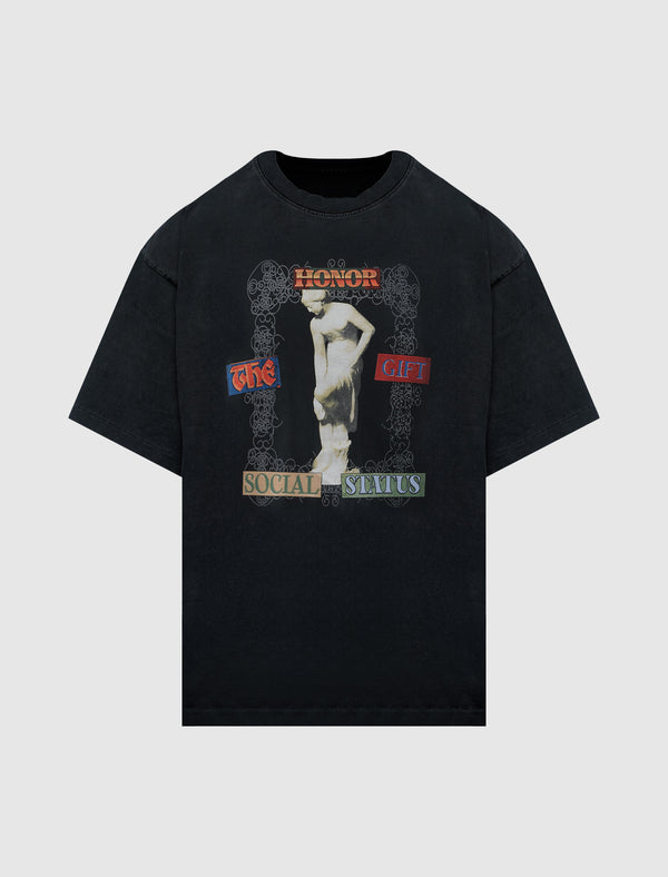 SOCIAL STATUS STATUE T-SHIRT